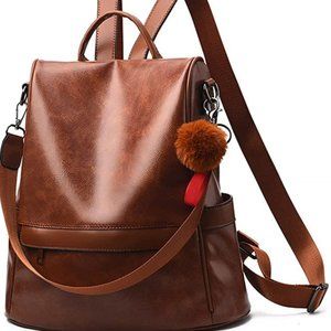 Women's Backpack Purse Fashion Leather Anti-theft Shoulder Bag-NWOT